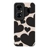 Suitable for Huawei Pura70 Pro Phone Case, Popular Black and White Checkered Mate60 Lambskin P50/40 New Fashion Heart-Shaped Mate50 Creative Internet Celebrity Mate70 Pro Trendy Brand Men's Protective Case