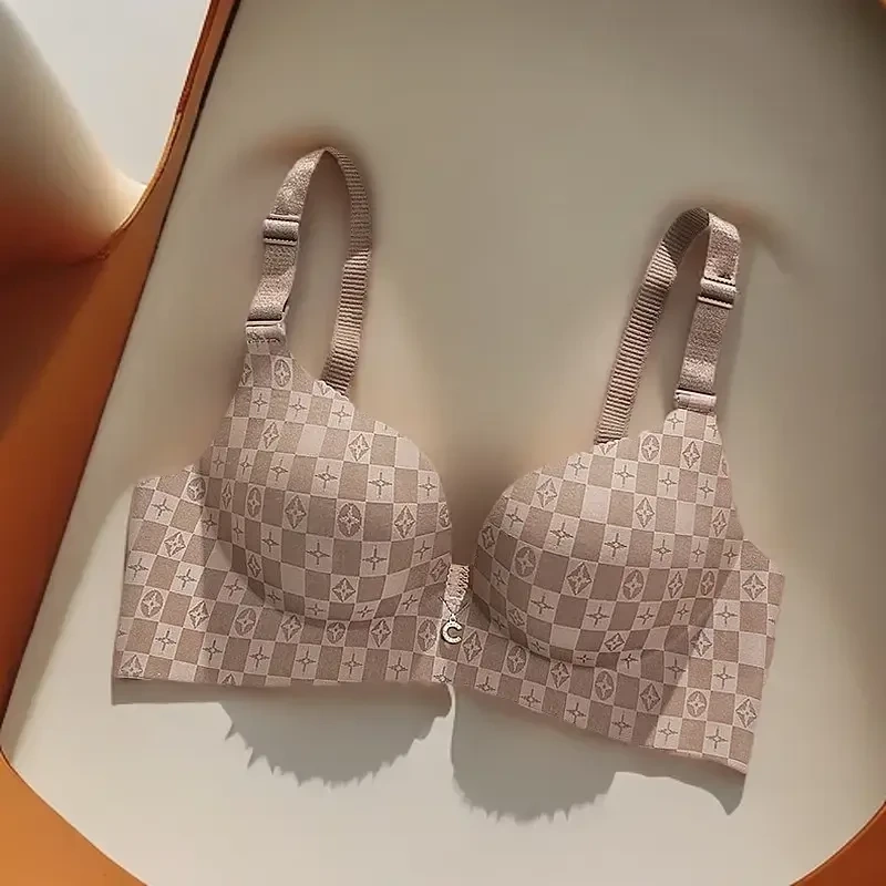 Cotton Island Thickened Seamless Bra for Women, One-Piece Sexy Wireless Bra for Small Busts, Push-Up Bra Zy