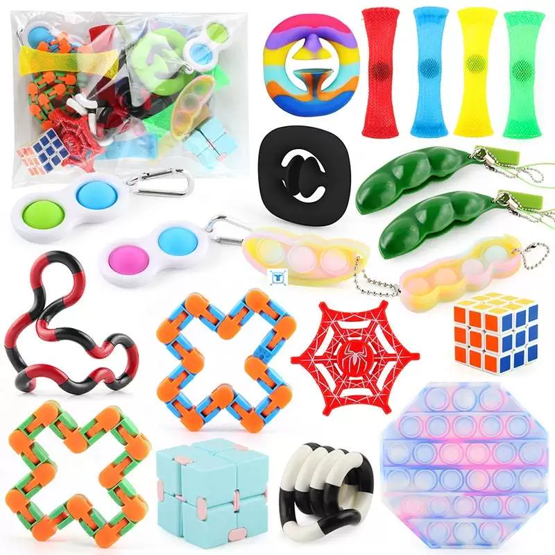 Антистресс игрушка для раздражительности пальцев, гаджет-Spinner, Popit, Pop It