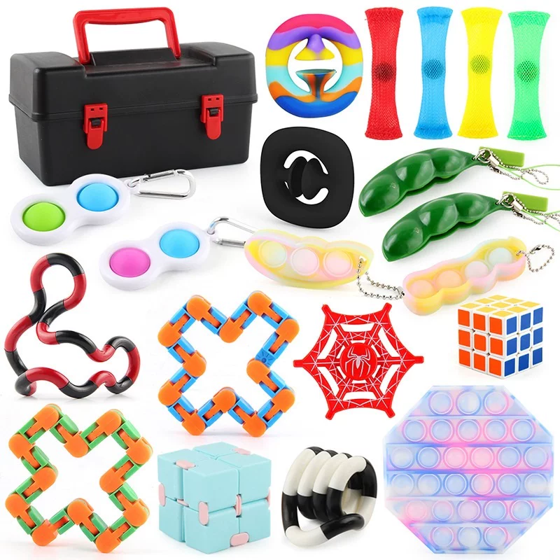 Антистресс игрушка для раздражительности пальцев, гаджет-Spinner, Popit, Pop It