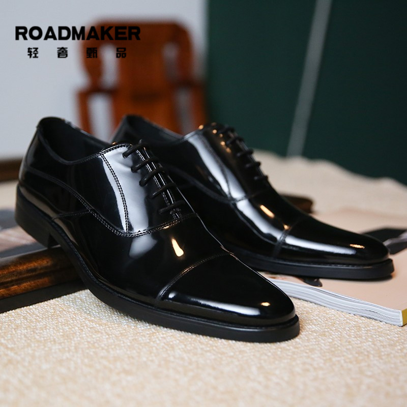 Road Maker three - connected shoes men's heads Oxford Business dress marriage shoes men Light Oxford shoes