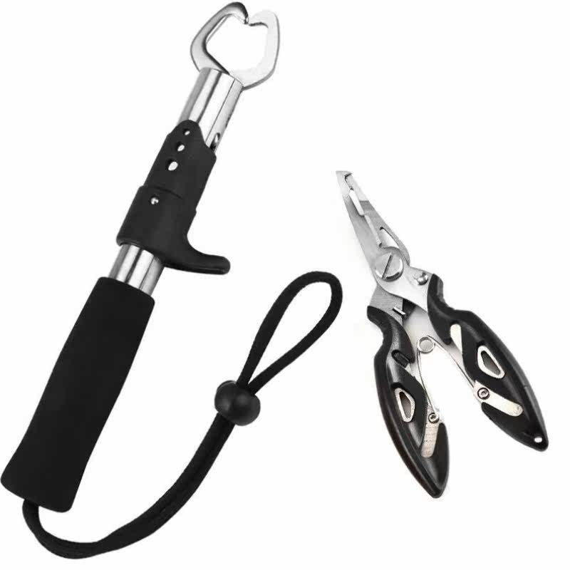 Control fisher new type of multifunctional fish control with ruler with scale road subpliers clamp fish pliers stainless steel clamp fisher wire cut