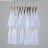 Дышащая хлопковая белая футболка подходит для мужчин и женщин для отдыха, 400 грамм, оверсайз