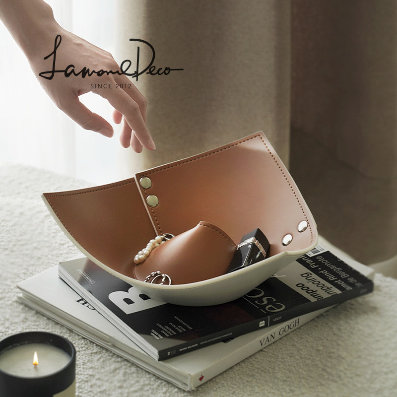 LamomeDeco modern light lavish jewellery containing disc cortex containing box Xuanguan key to contain the first decorated case-Taobao