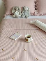Mengjie Home Textile Korean double-sided cotton household premium bed cover single piece of spring and autumn all-cotton quilting