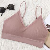 No magnet underwear over security check beautiful back thin band chest gathering Sports female students high school students bra