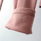 Двусторонное бархатное удерживающее тепло комфортное демисезонное термобелье, штаны, круглый воротник