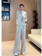 Korean style temperament suit, women's fashion vest, jacket, shoulder top, age-reducing wear, a complete set of new trendy straight pants
