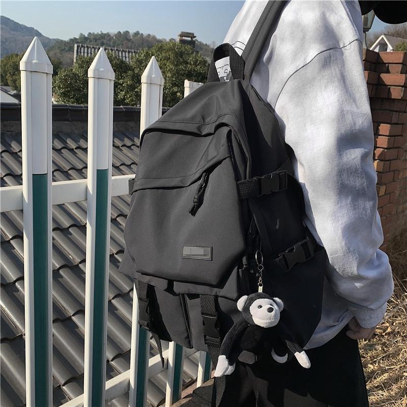 School Bag Men's Han Edition College Students High School Students Big Capacity Junior High School Student Trend Post-Shoulder Bag Women's Ins Computer Package