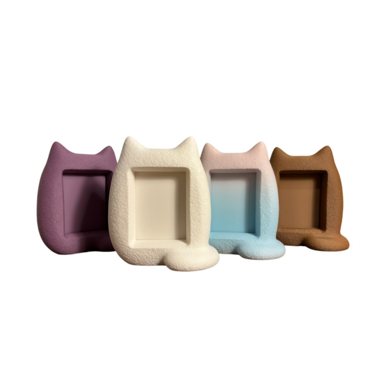 3D Printed Cat Polaroid Standing Photo Frame Display Stand Photo Album Ornament Gift 3D Printed Cat Photo Frame