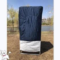 Rural bath room Outdoor cloth round square country bath shelf yard house shower boutique