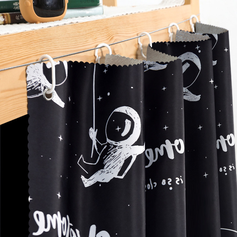 Student Dormitory Bed Curtain Thickening Shading Curtain Sleeping room Upper bunk bed for men lower bunk bed cloth up and down bunk blinders