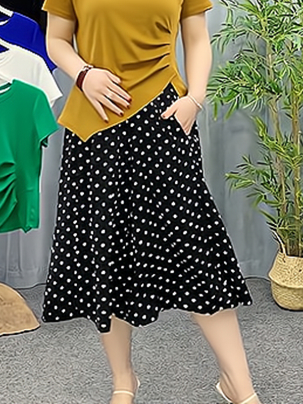 Women's Summer Thin Culottes 2026 New Style Middle-Aged Plus Size Capri Pants Women's Summer m Mom's Wear Wide-Leg Pants Petite Women's Summer Thin Culottes 2026 New Style Middle-Aged Plus Size Capri Pants Women's Summer m Mom's Wear Wide-Leg Pants Petite