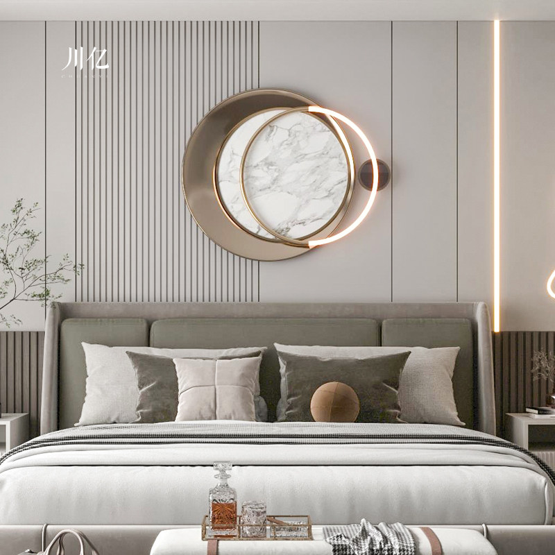 Modern light luxury with lamp wall decoration creative three-dimensional wall pendant sofa background wall accessories porch bedroom decoration