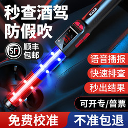 Alcohol Tester, Blow-Type Breathalyzer for Drunk Driving Detection, High-Precision Traffic Enforcement Device