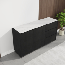 Dining Side Cabinet Light Extravagant Modern Minimalist Ultra Slim Marble Countertop Rock Board Living-room Tea Water Cabinet Nordic Narrow lockers