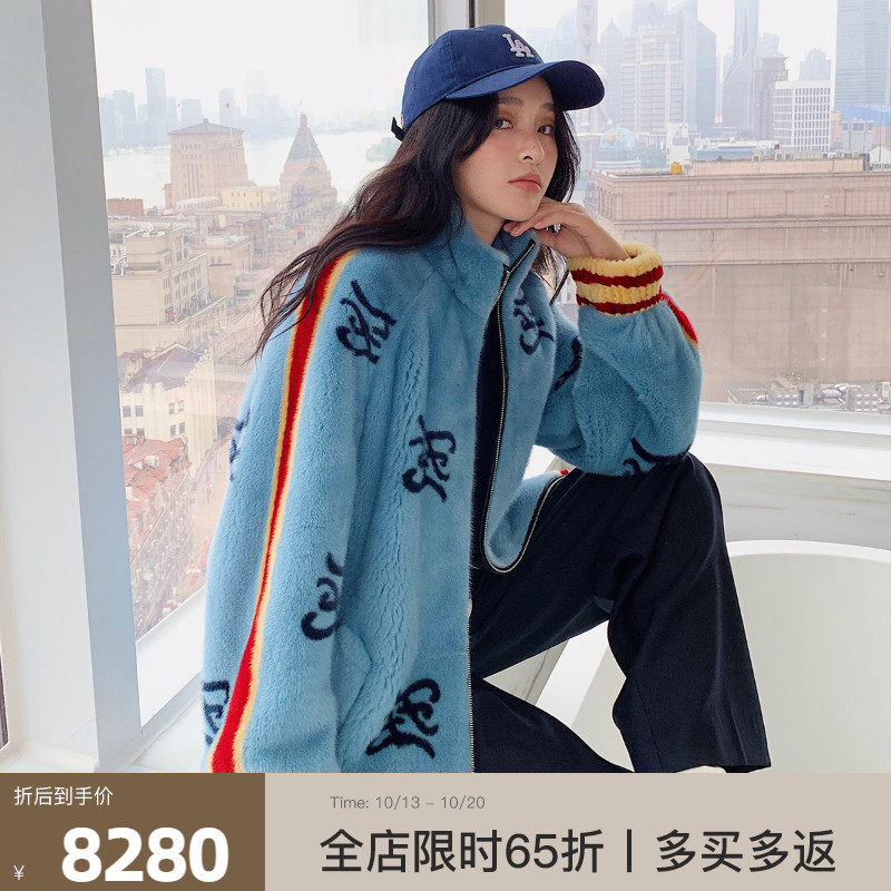 Disy 2020 winter new velvet mink coat women's whole mink mid-length mink fur coat Haining