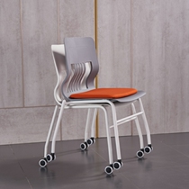 Belt wheel mobile training chair Smart Classroom table and chairs with booknet educational institution chair with writing board meeting room chair