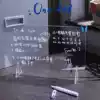 ins Transparent acrylic writing and calligraphy board Erasable student desktop white pen Office multi-function note message