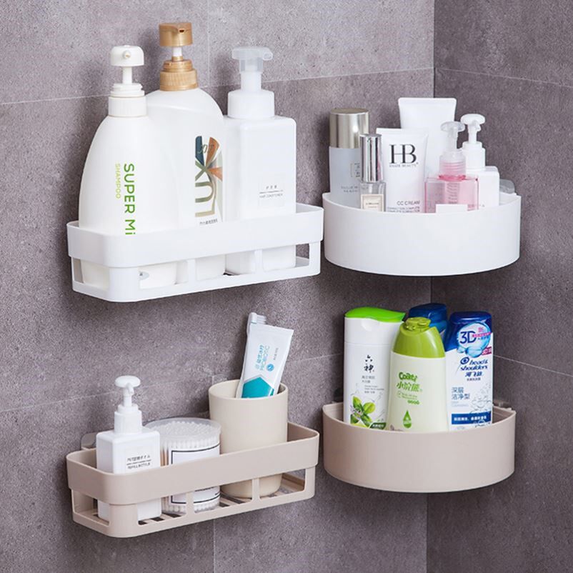 Mini-Face Basin Shelf Makeup Room Shelve Shelf Free tripod Tripod Containing Box Small Bathroom Wall Home Hygiene