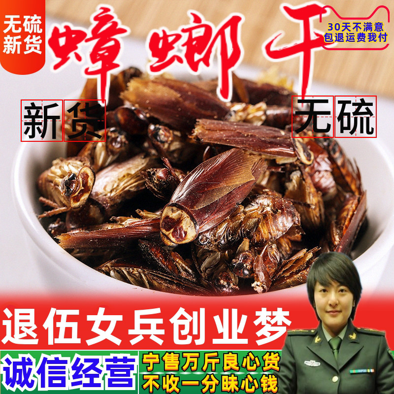 Chinese Herbal Medicine Wild Dry Cockroach Sneak Peek of the Cockroach Cockroach of the Cockroach Pytho-Caterpillar Snore Lady 250 gr-Taobao