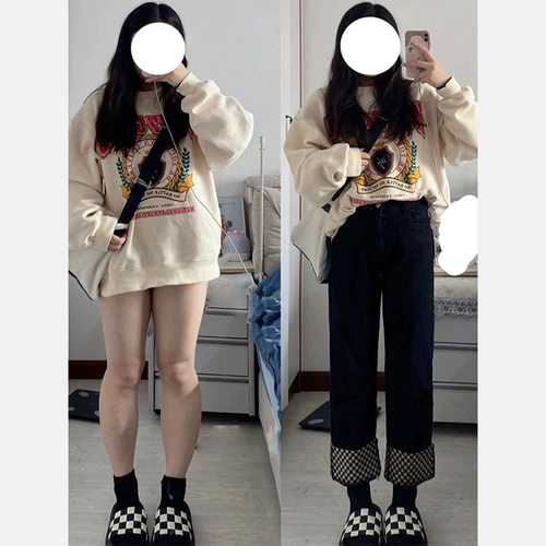 Прямые свободные джинсы, черные штаны, коллекция 2023, для формы тела «груша», большой размер, высокая талия