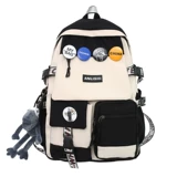 Ранец, вместительный и большой универсальный рюкзак, модная трендовая брендовая сумка через плечо, в корейском стиле, подходит для подростков, подходит для студента, для средней школы