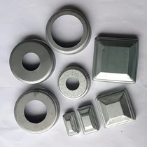 Zinc steel guardrail accessories decorative cover split cover wrought iron cap pattern cap tube cap round tube cover tube plug ugly foot cover