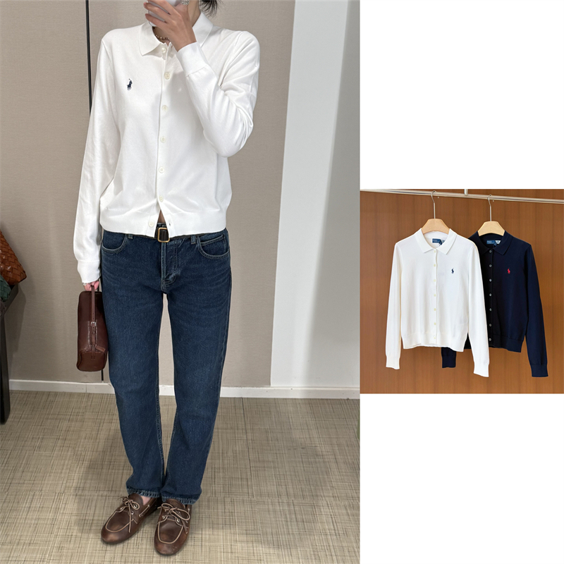 Polo 26 Spring/Summer Pima Cotton Lapel Knit Cardigan Ralph Lauren