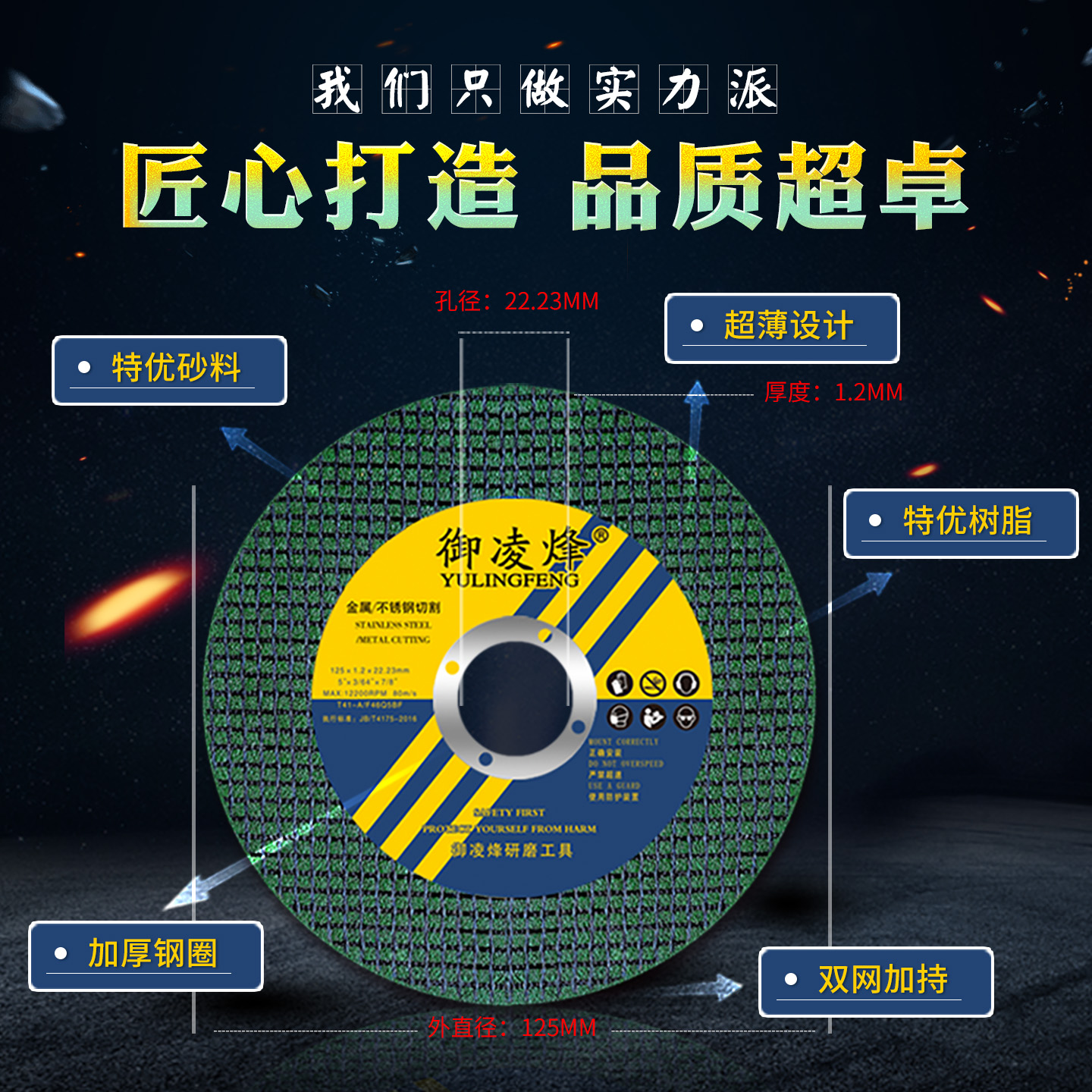 125毫米金属砂轮片：高效切割背后的精密设计