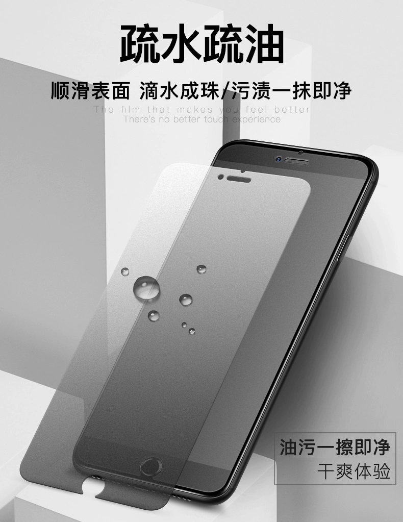 苹果7钢化膜iPhone8Plus磨砂膜6plus抗蓝光全屏覆盖ip8电竞游戏iphone6s手机膜6p防指纹手汗全包玻璃防爆七八商品详情图