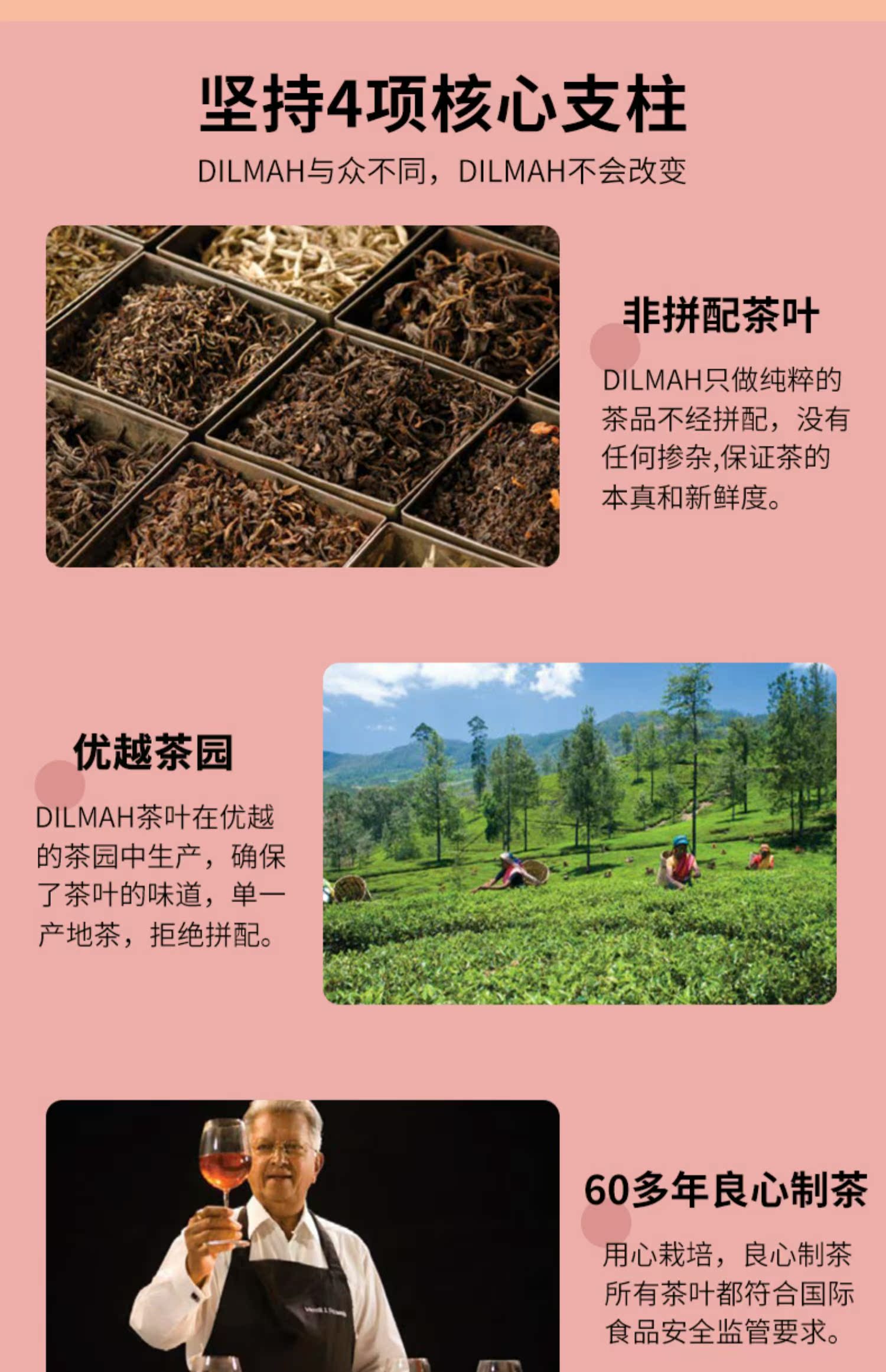 Dilmah迪尔玛蜜桃红茶包20袋冷泡茶