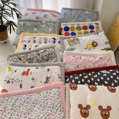 Bean blanket children appease cotton baby thickened warm warm clip cover blanket ins cartoon baby single skin autumn and winter