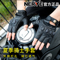 NERVE NEF Motorcycle Summer Riding Gloves Half Finger Breathable Anti-Fall Motorcycle Racing Rider Equipped Motorcycle Brigade