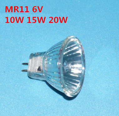 Halogen Bulb 6V15W 25W 30W Mr11 Lamp Cup Microscope Biochemical Instrument Pin Bulb 12V10W