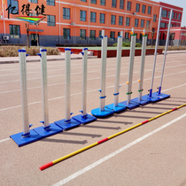 Athletics venues aluminum alloy high jumping frame with complete specifications outdoor with wheels adjustable and movable high jumping frame