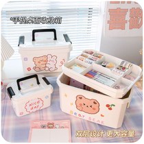 Hand tent containing box Cheap desktop containing box stationery jewellery Adhesive Tapes of Cosmetic Carry-on students Fine Arts