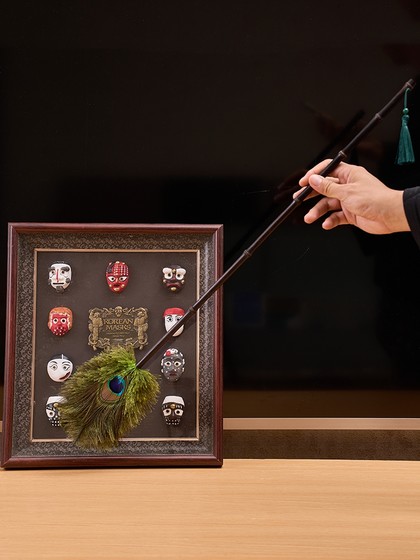 孔雀翎鸵鸟毛静电除尘掸装饰品鸡毛掸子清洁扫灰神器家用摆件饰品