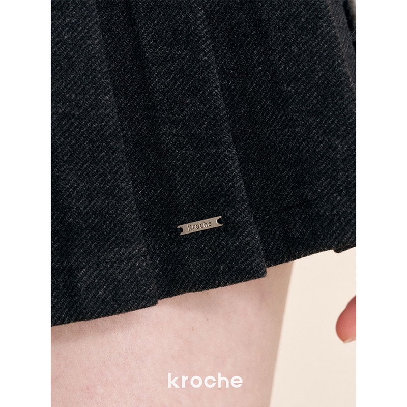 KROCHE リボン プリーツ スカート KB4574