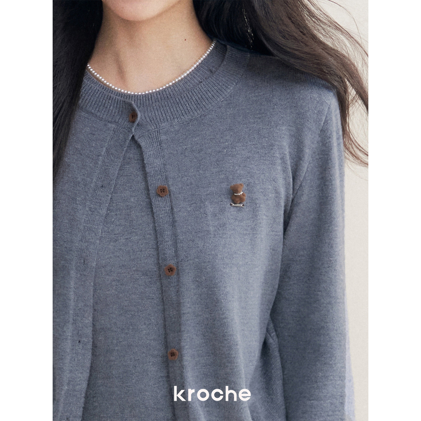 KROCHE ティアード 配色 セットアップ KPK7030