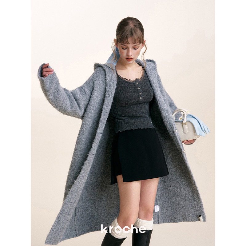 KROCHE フード付き ニット KB4535