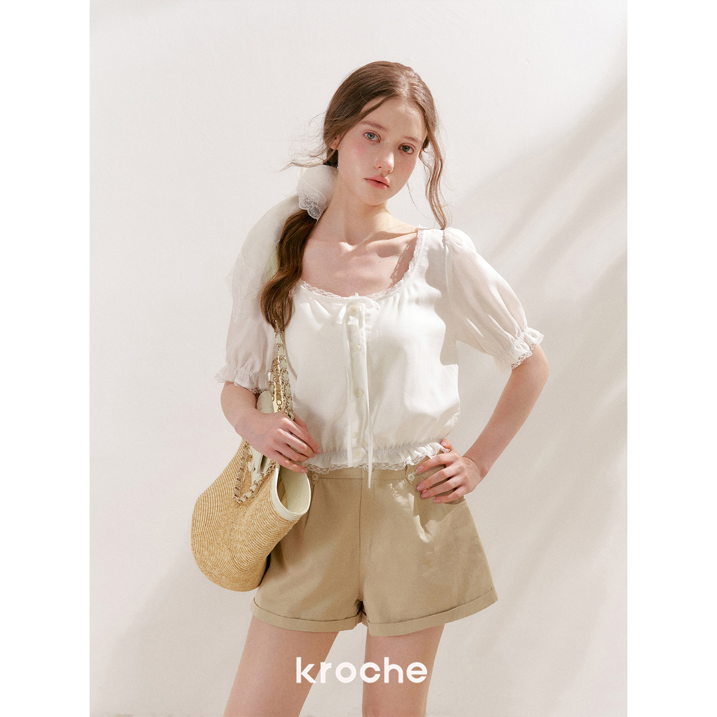 KROCHE レース パンツ KLC8055