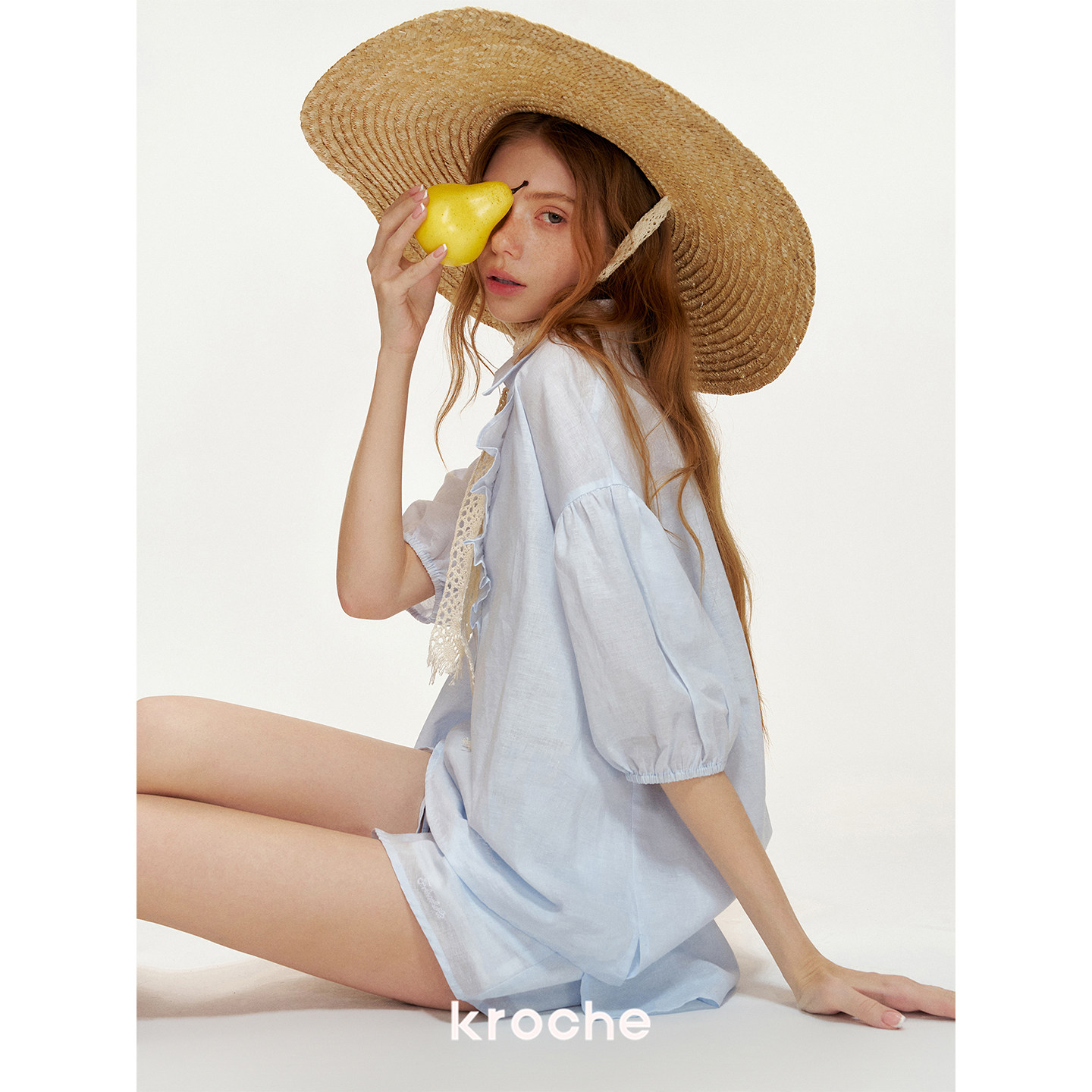 KROCHE フリル Vネック セットアップ KPK2017