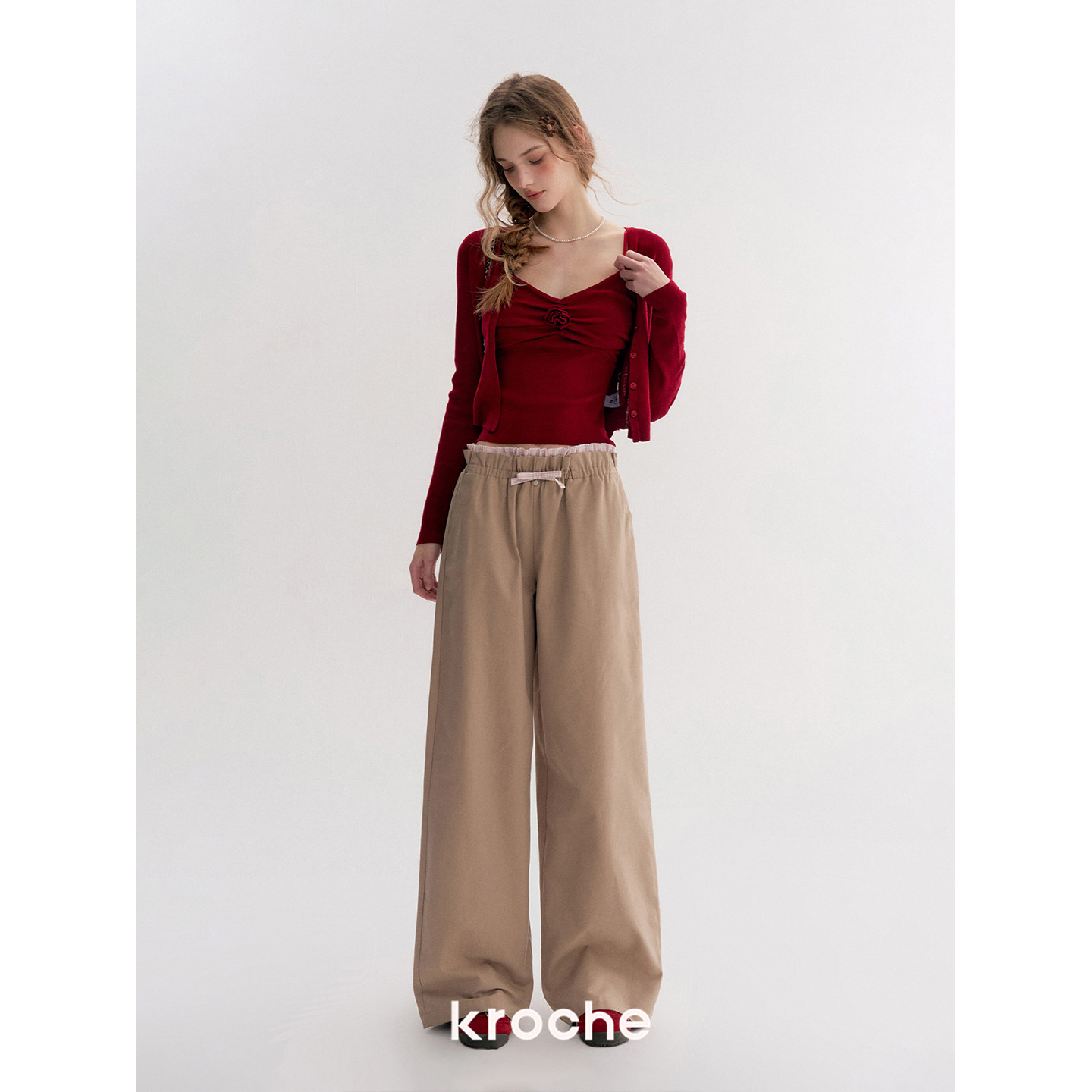 KROCHE フラワー ニット KZY0004