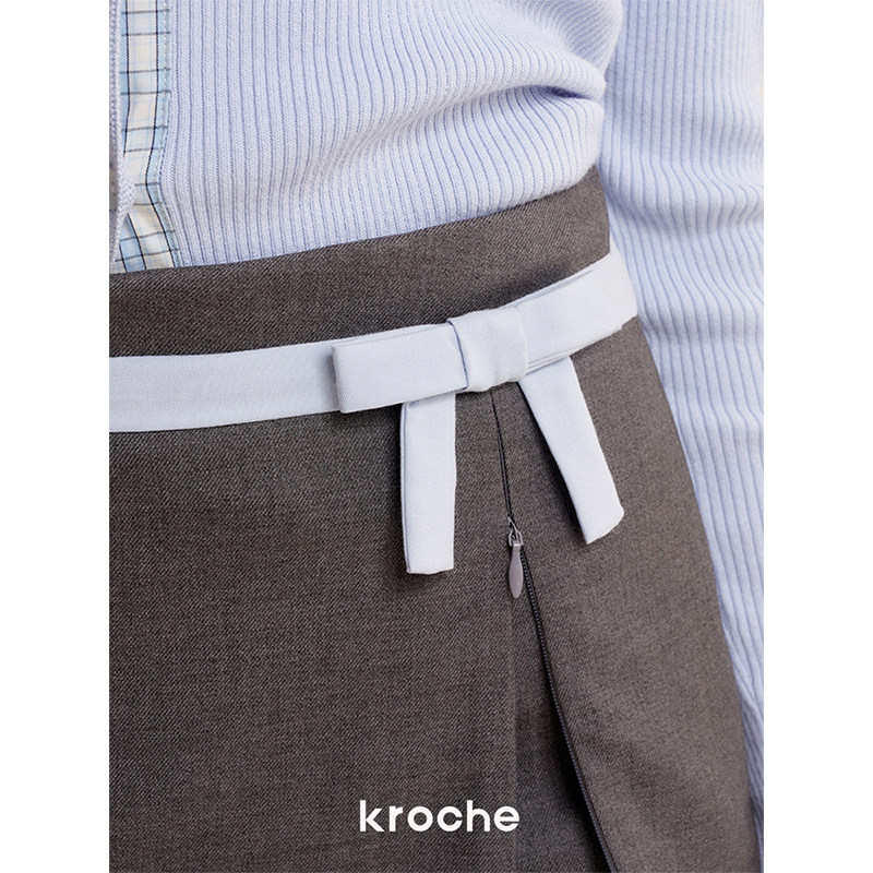 KROCHE リボン 配色 スカート KB5111