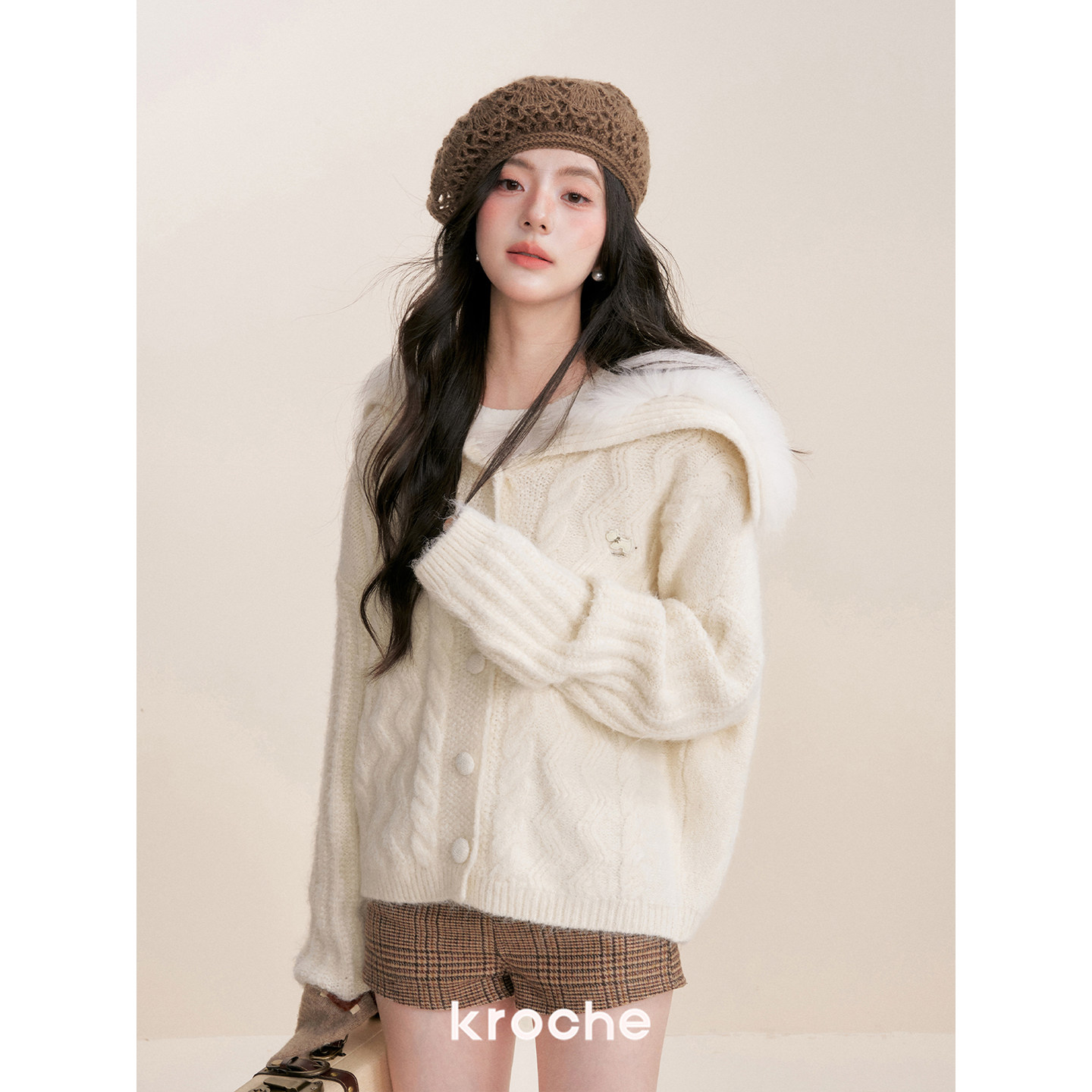 KROCHE 重ね着風 ニット KP4041