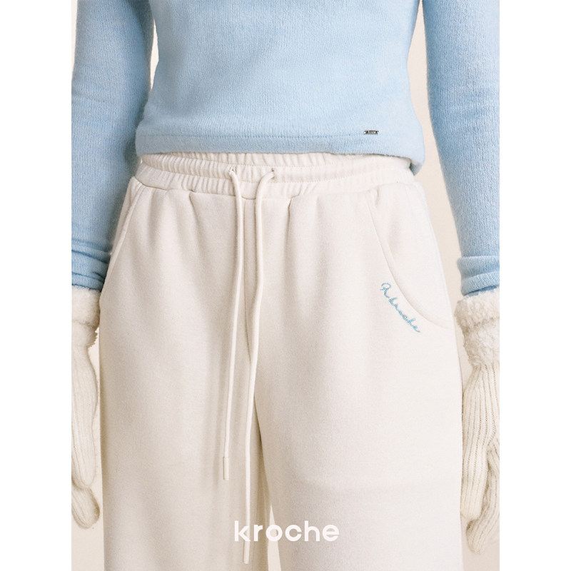 KROCHE ハイウエスト ストレート パンツ KB4516