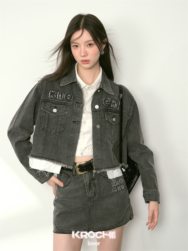 KROCHE デニム ハイウエスト セットアップ K23277