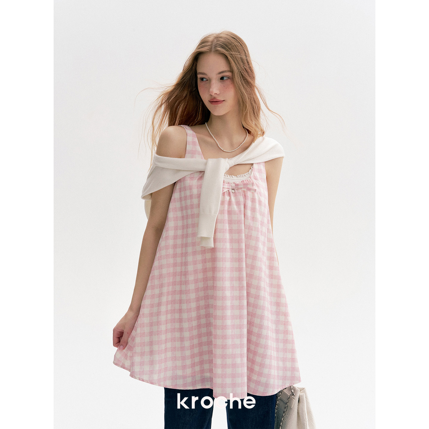 KROCHE リボン ワンピース KR6034