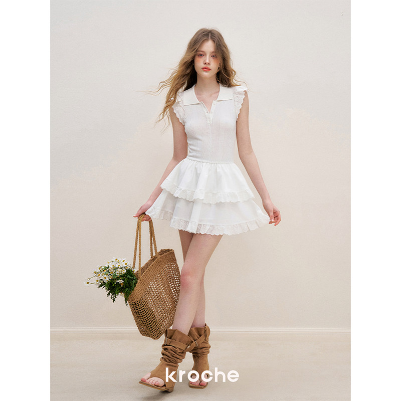 KROCHE レース ワンピース KR4009